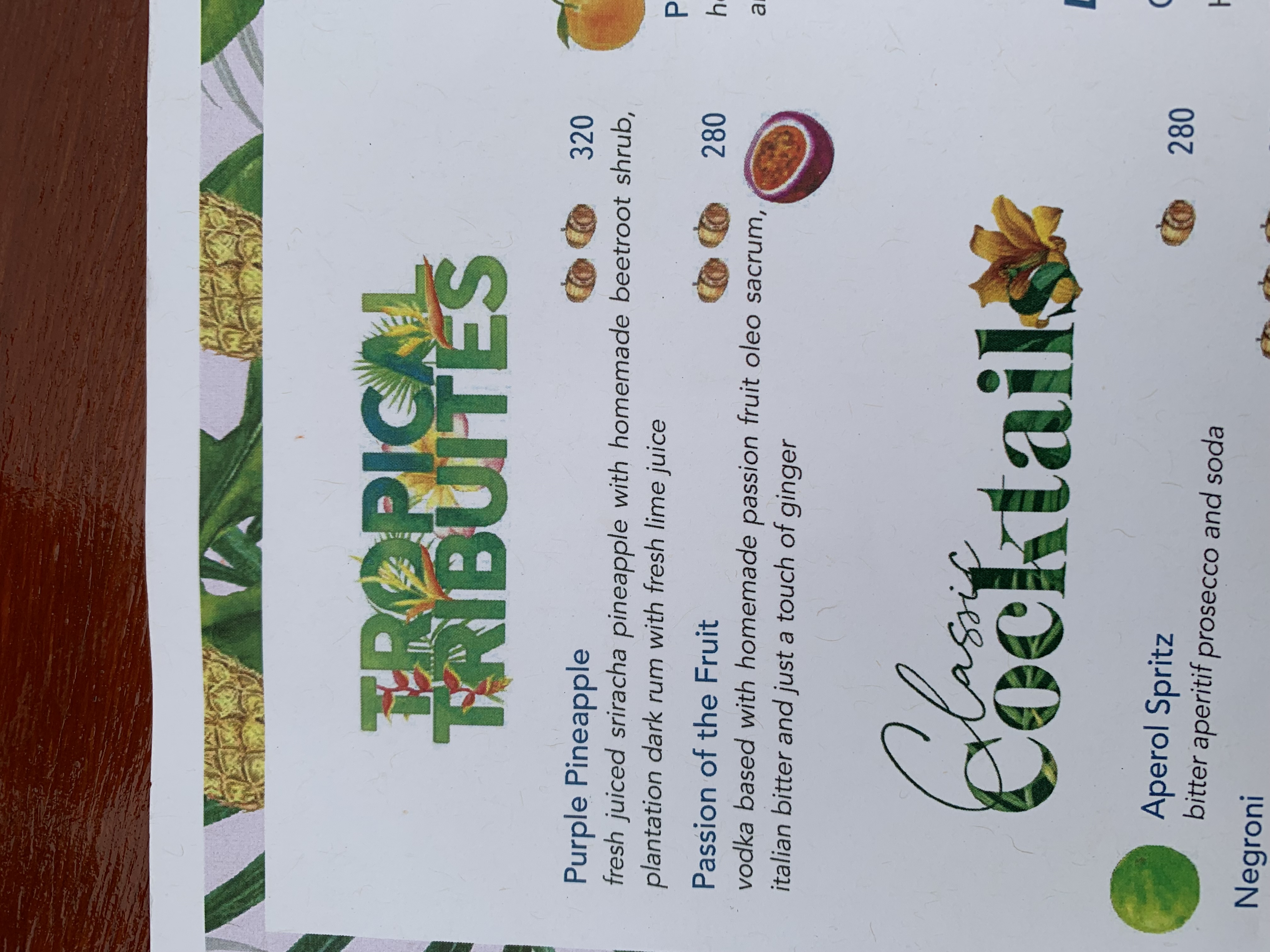 カクテルメニュー